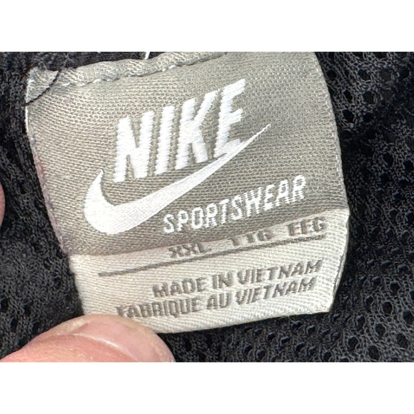 Nike Sportswear Men's Black Nylon Track Pants Joggers XXL Zip Ankle - Picture 2 of 16